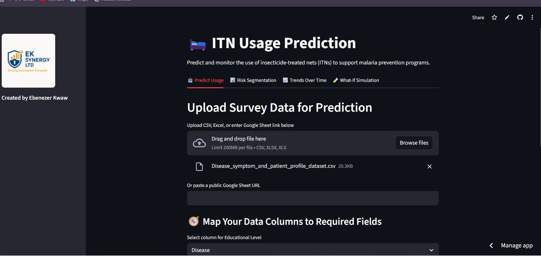 ITN Prediction App