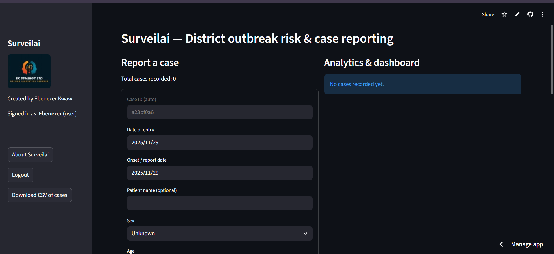Disease Surveillance AI