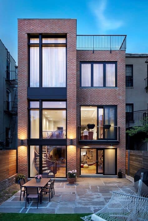 Interlocking brick house in Ghana