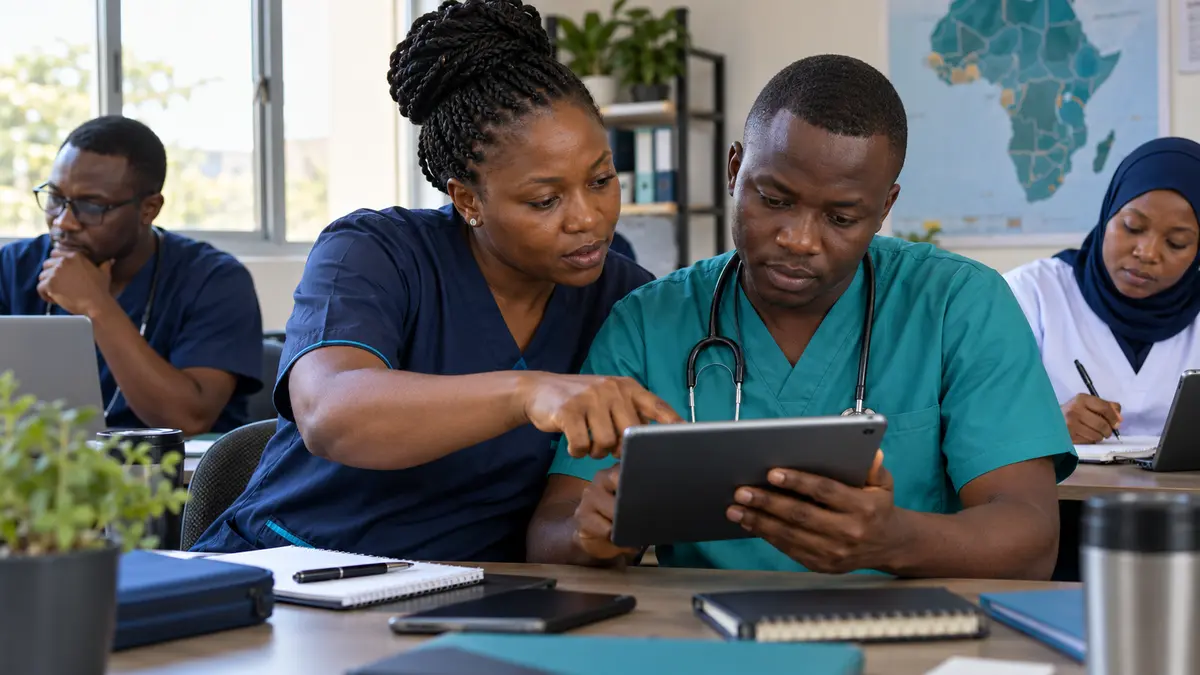 African health professionals developing practical digital reporting skills