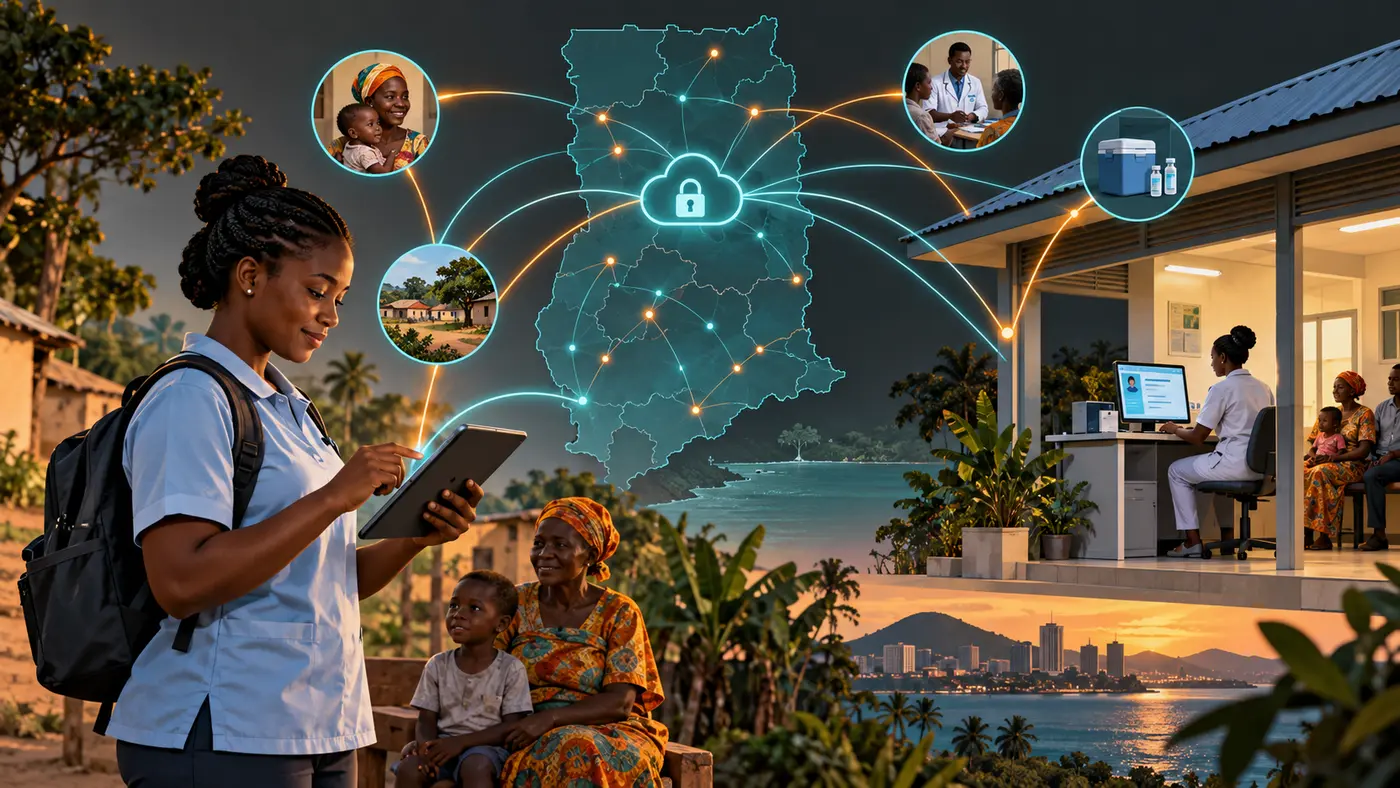 Responsible connected digital public health network across Ghana